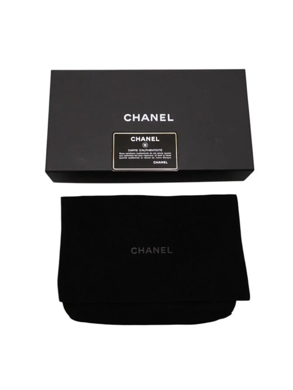 Chanel Classic Chain Wallet Caviar Leather Black Gold Shoulder Bag